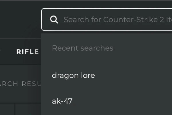 Szukaj lub przeglądaj skiny CS2