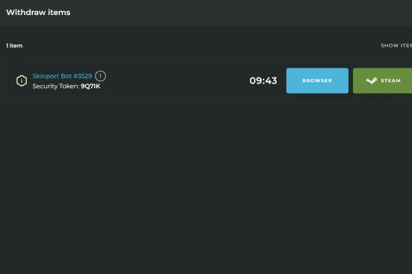 Odbierz przedmiot natychmiast w Steam